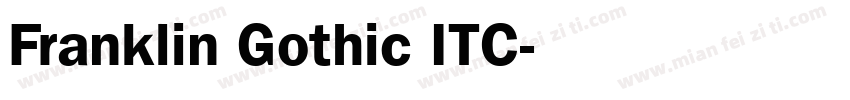 Franklin Gothic ITC字体转换